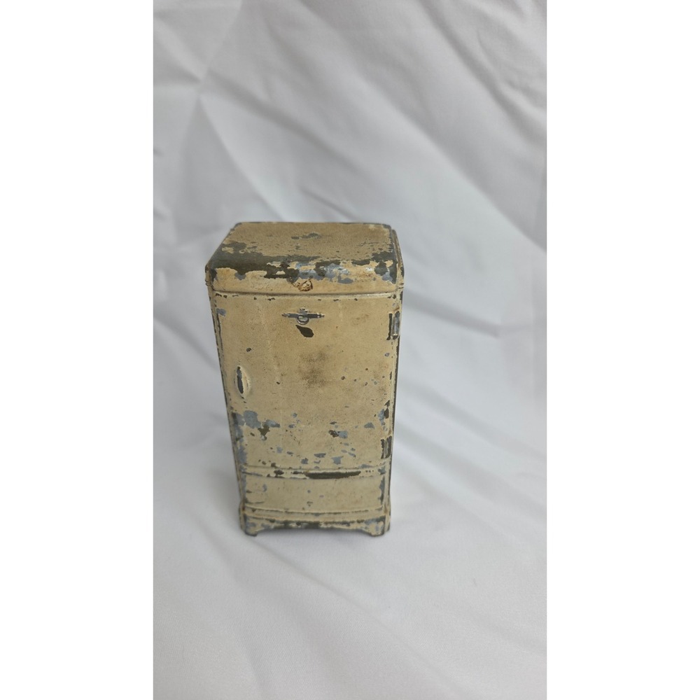Nat'l Products Co." GM "Frigidaire" Cast Metal Bank "Miller Jewelry" Giveaway